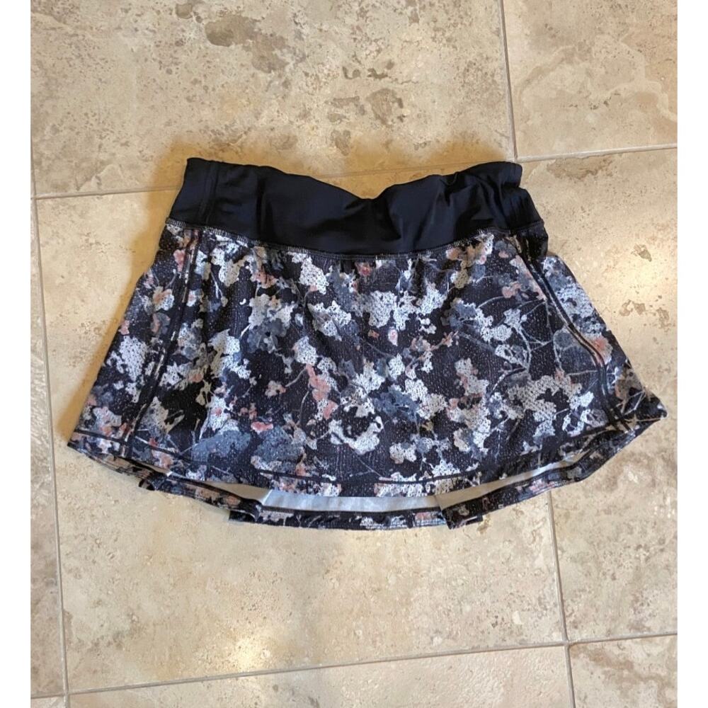 Lululemon Pace Rival skirt skort spring bloom, 6 Reg